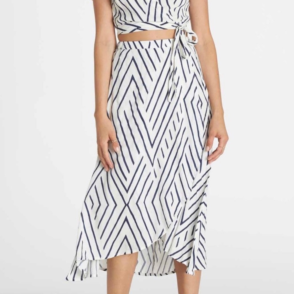 Billabong Faux Wrap Midi Skirt